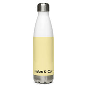 Fabs & Co Mellow Yellow Stainless Steel Water Bottle