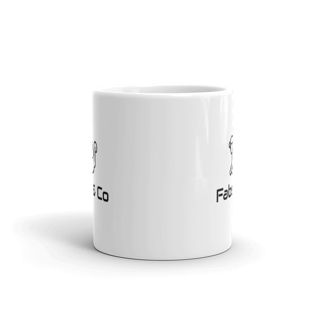 Fabs & Co White Glossy Mug