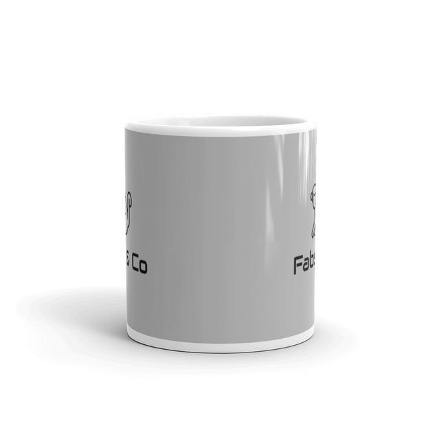 Fabs & Co Grey Glossy Mug