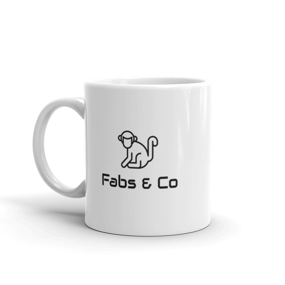 Fabs & Co White Glossy Mug