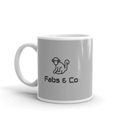 Fabs & Co Grey Glossy Mug