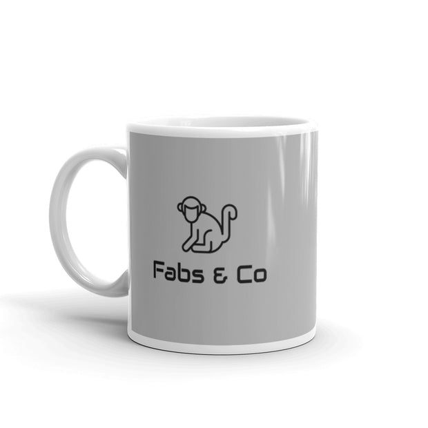 Fabs & Co Grey Glossy Mug