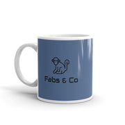 Fabs & Co Blue Glossy Mug
