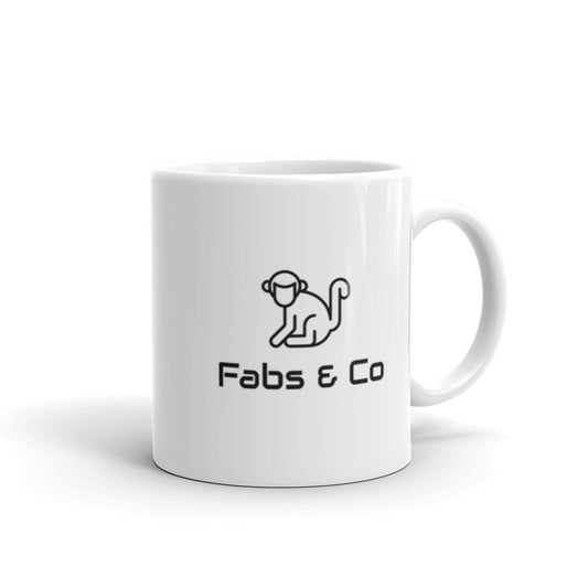 Fabs & Co White Glossy Mug