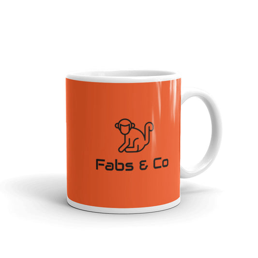 Fabs & Co Outrageous Orange Glossy Mug