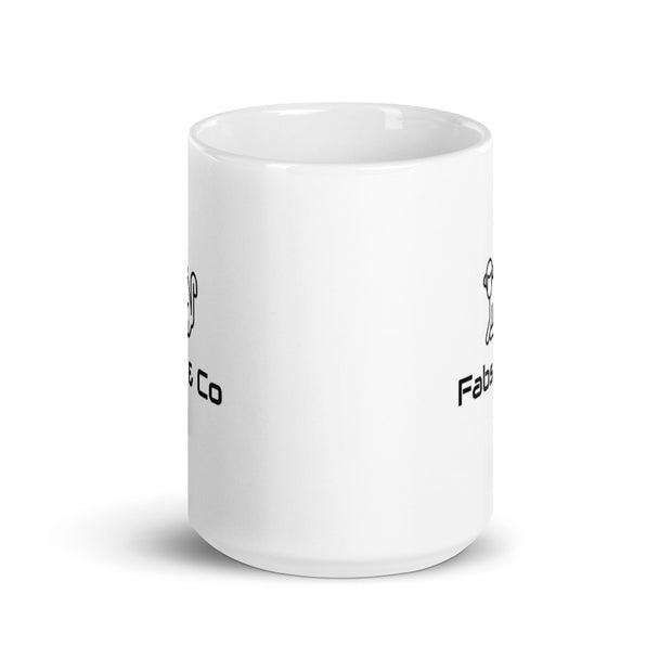 Fabs & Co White Glossy Mug