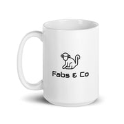Fabs & Co White Glossy Mug