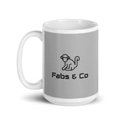 Fabs & Co Grey Glossy Mug