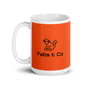 Fabs & Co Outrageous Orange Glossy Mug