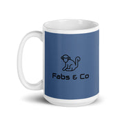 Fabs & Co Blue Glossy Mug