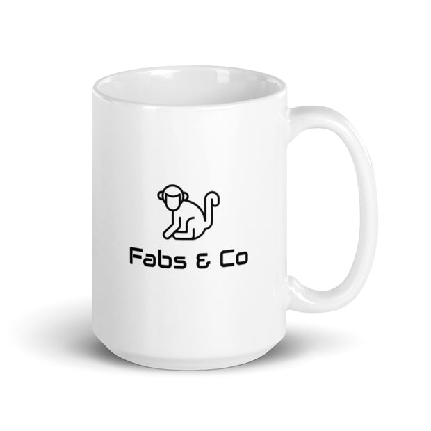 Fabs & Co White Glossy Mug