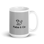 Fabs & Co Grey Glossy Mug