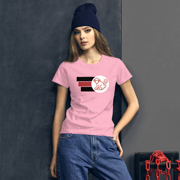 Fabs & Co Logo With Stripes Women T-Shirt