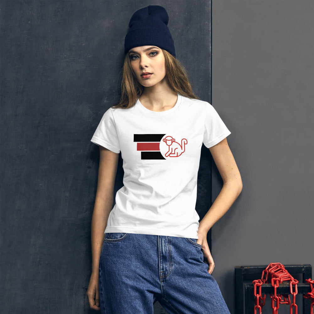 Fabs & Co Logo With Stripes Women T-Shirt