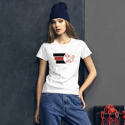 Fabs & Co Logo With Stripes Women T-Shirt