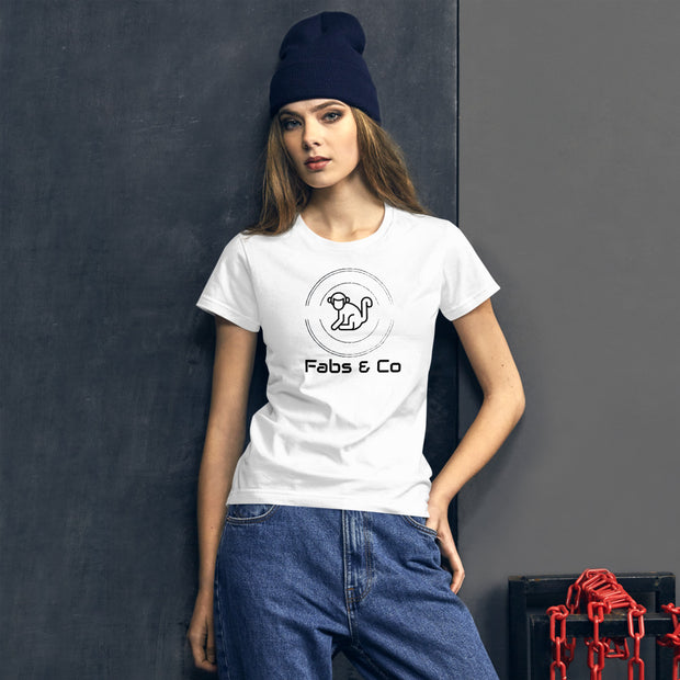 Fabs & Co Orignal Logo and Text Women T-shirt